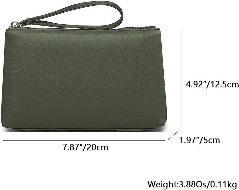 YONBEN Nylon Wristbands Bag Makeup Pouch for Purse Waterproof Wristbands Bag with Zipper Pocket Credit Card Pouch - Image 2